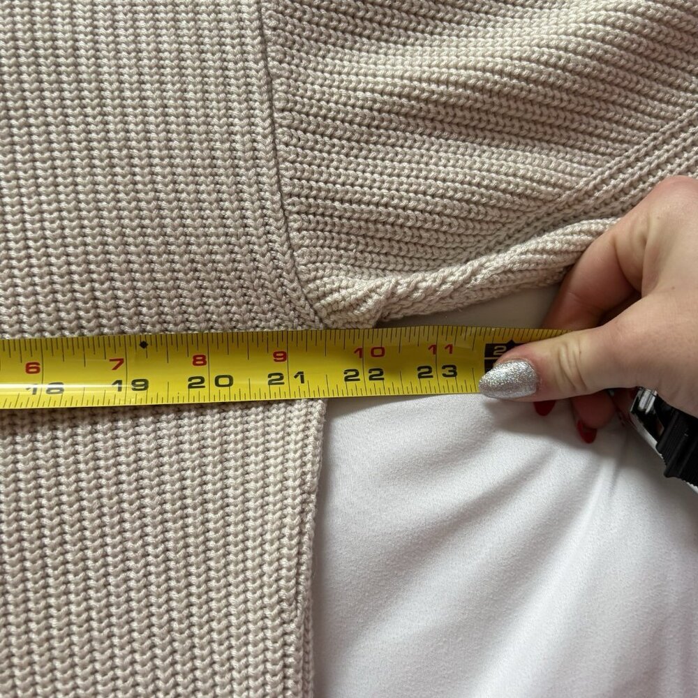 Lululemon Womens Long Sleeve Open Front Cardigan Sweater Tan Womens Size M/L - Picture 5 of 9